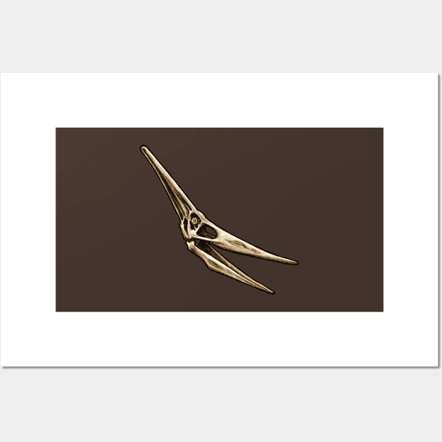 Pteranodon Ingens Skull Wall Art by CassWArt